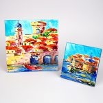 Locally handpainted ceramic tiles