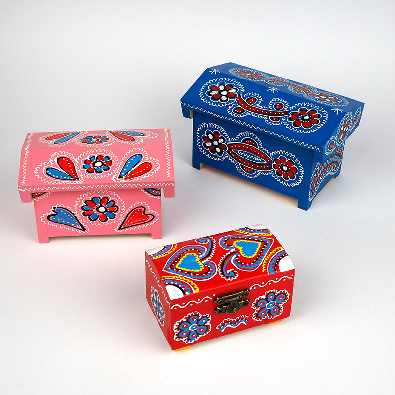 Traditional wooden chest